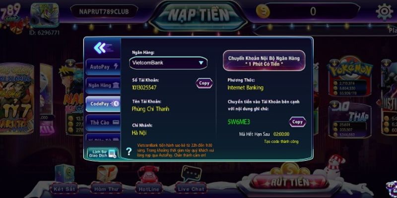 Hướng dẫn chi tiết quy trình rút tiền 789club